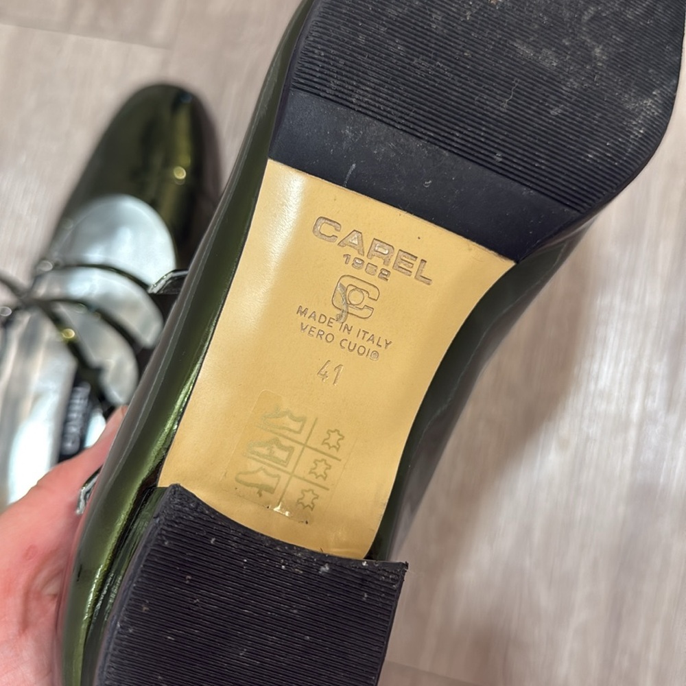 Carel Ariana Metallic Green Mary Jane Shoes - Picture 7 of 7